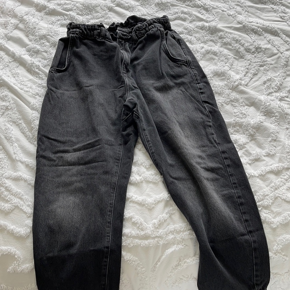 Zara peplum jeans